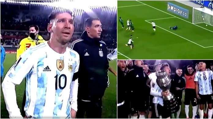 Messi Cries After He Broke Pele's Goalscoring Record